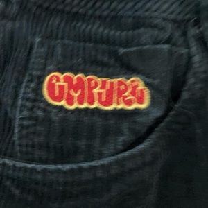 Black corduroy empyre pants waist 32 distressed